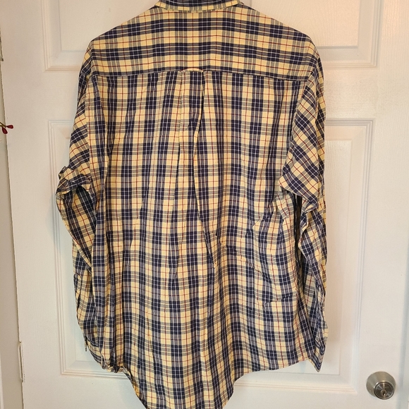 (081) Nautica Men's Long Sleeve Dress Shirt, Size: Small / Petite Color: Yellow - Picture 13 of 14